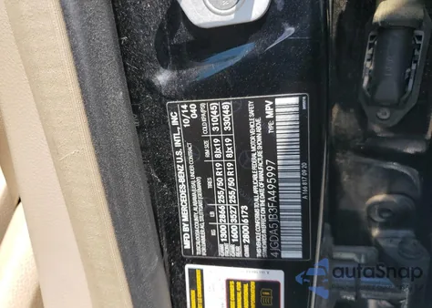 2015 Mercedes-Benz Ml 350 из США, поврежденный, VIN 4JGDA5JB3FA495997